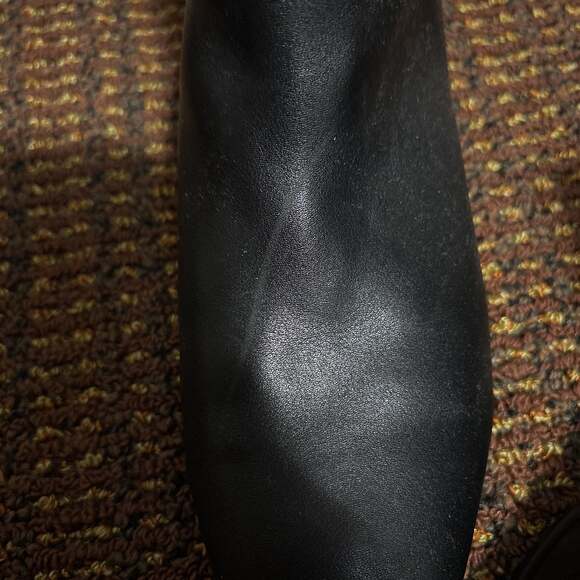 Rachel Zoe Square Toe black Faux leather ankle boots size 9 - Picture 5 of 5